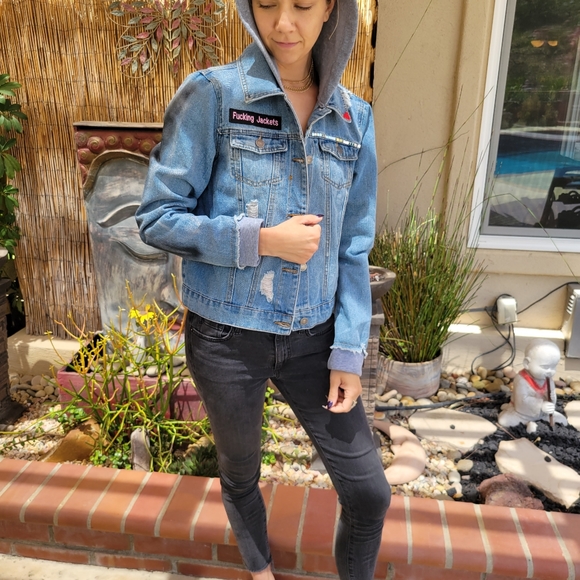 Custom jean jacket nasty dirty habits - Picture 3 of 11